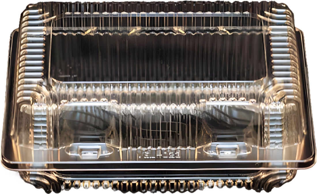 Vespa - 8.1" x 5.8" x 3.2" Medium Plastic Container, 500/Cs - VEL-023