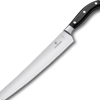 Victorinox - 10.25" Curved Serrated Blade Black Bread & Pastry Knife - 7.7433.26G
