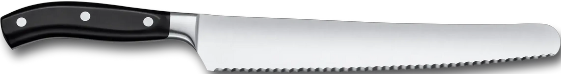 Victorinox - 10.25" Curved Serrated Blade Black Bread & Pastry Knife - 7.7433.26G