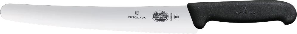 Victorinox - 10.25" Serrated Blade Fibrox Bread & Pastry Knife - 5.2933.26BK