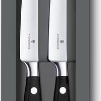 Victorinox - 4.5" Grand Maître Forged Steak Knives, Straight Edge (Set of 2) - 7.7242.2