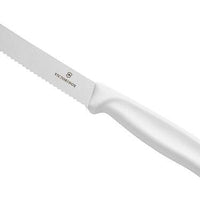 Victorinox - 4.5" Rounded Tip Serrated Utility Knife With White Handle - 6.7837