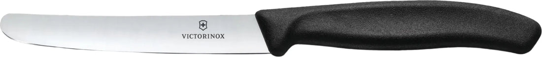 Victorinox - 4.5" Rounded Tip Straight Utility Knife With Black Handle - 6.7803