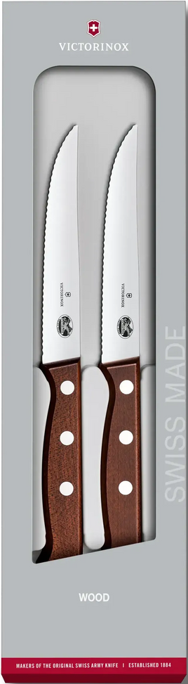 Victorinox - 4.75" Serrated 2-Piece Steak Knife Set - 5.1230.12G