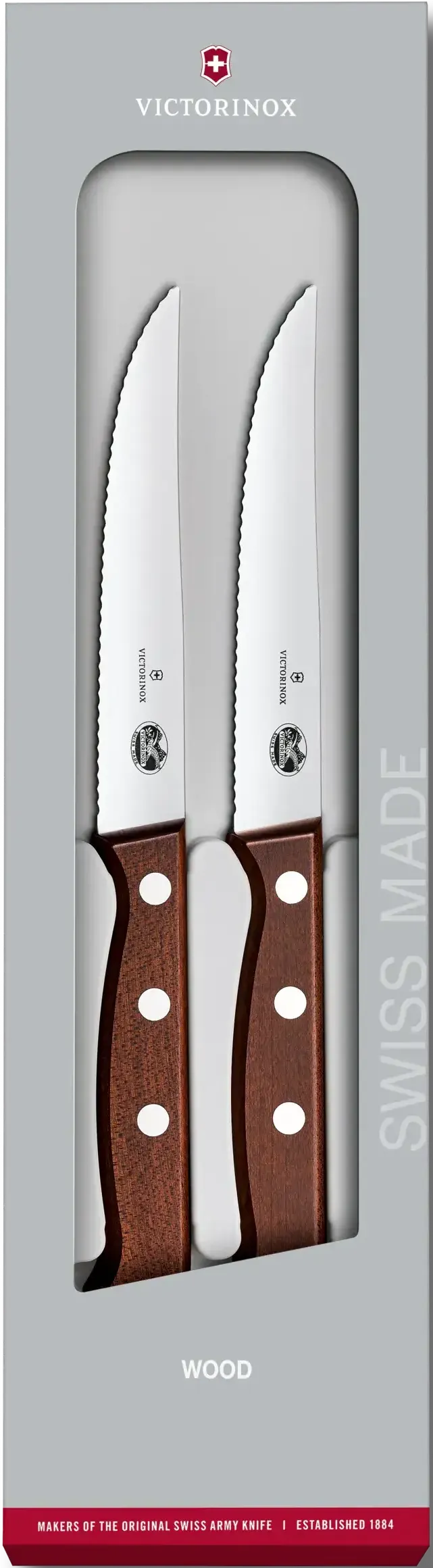 Victorinox - 4.75" Serrated 2-Piece Steak Knife Set - 5.1230.12G