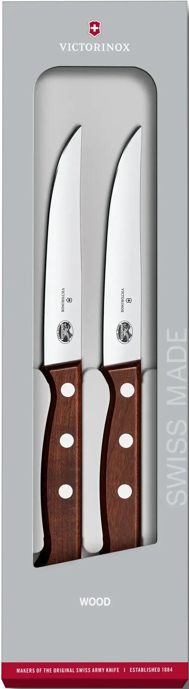 Victorinox - 4.75" Straight 2-Piece Steak Knife Set - 5.1200.12G