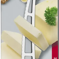 Victorinox - 5" Fork Tip Serrated Perforated Blade Black Cheese Knife - 6.7863.13B