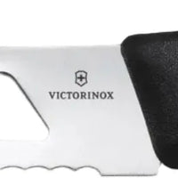 Victorinox - 5" Fork Tip Serrated Perforated Blade Black Cheese Knife - 6.7863.13B
