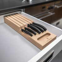 Victorinox - 5 Piece Swiss Classic Knife Set with In-Drawer Knife Holder - 6.7143.5