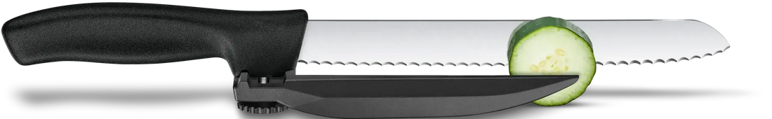 Victorinox - 8.25" Serrated Blade Dux Knife with Adjustable Black Guide - 6.8663.21