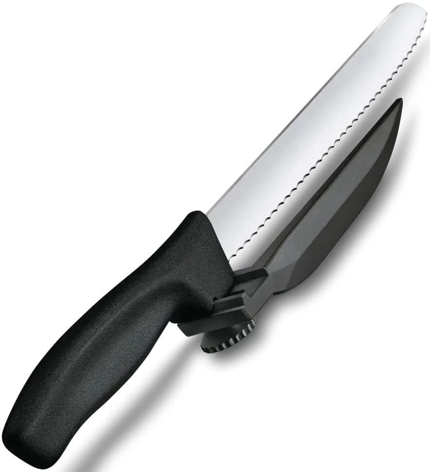 Victorinox - 8.25" Serrated Blade Dux Knife with Adjustable Black Guide - 6.8663.21