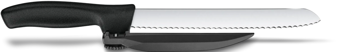 Victorinox - 8.25" Serrated Blade Dux Knife with Adjustable Black Guide - 6.8663.21