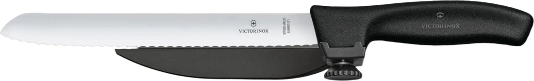 Victorinox - 8.25" Serrated Blade Dux Knife with Adjustable Black Guide - 6.8663.21