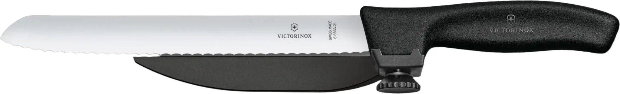 Victorinox - 8.25" Serrated Blade Dux Knife with Adjustable Black Guide - 6.8663.21