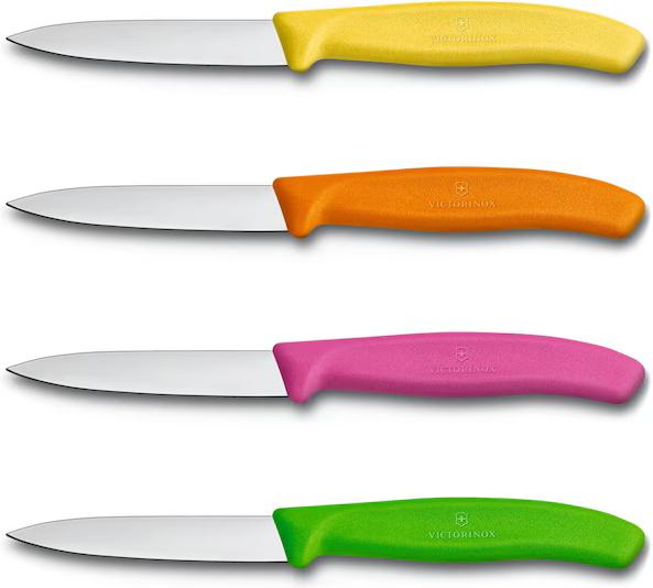 Victorinox - Assorted 3.25" Swiss Classic Straight Blade Paring Knife, Pack of 80 - 6.7606.L114-X1