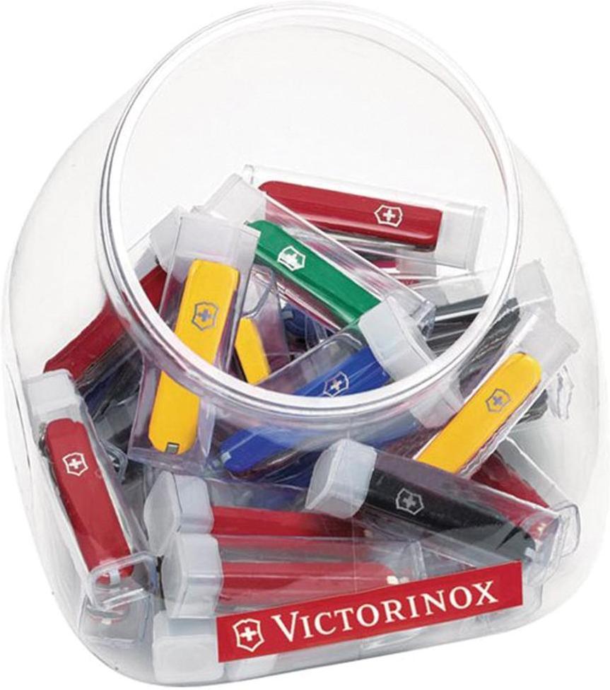 Victorinox - Candy Jar - Solids Multicolored Swiss Army Knives, Pack of 30 - 0.6223-X121