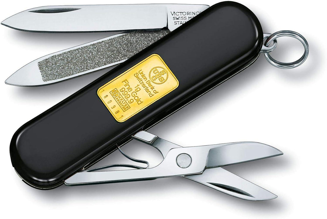 Victorinox - Classic Gold Ingot Black Swiss Army Knife - 0.6203.87-X1