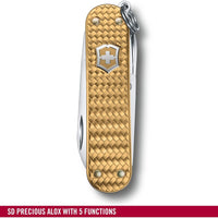 Victorinox - Classic Precious Alox Brass Gold Swiss Army Knife - 0.6221.408G
