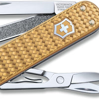 Victorinox - Classic Precious Alox Brass Gold Swiss Army Knife - 0.6221.408G