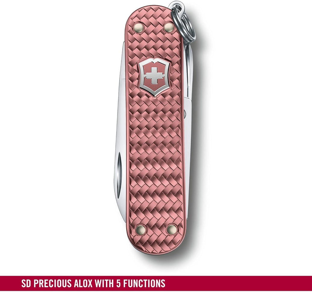 Victorinox - Classic Precious Alox Gentle Rose Swiss Army Knife - 0.6221.405G