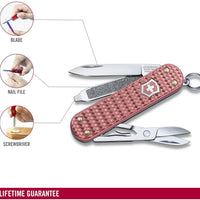 Victorinox - Classic Precious Alox Gentle Rose Swiss Army Knife - 0.6221.405G