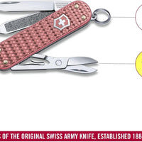 Victorinox - Classic Precious Alox Gentle Rose Swiss Army Knife - 0.6221.405G