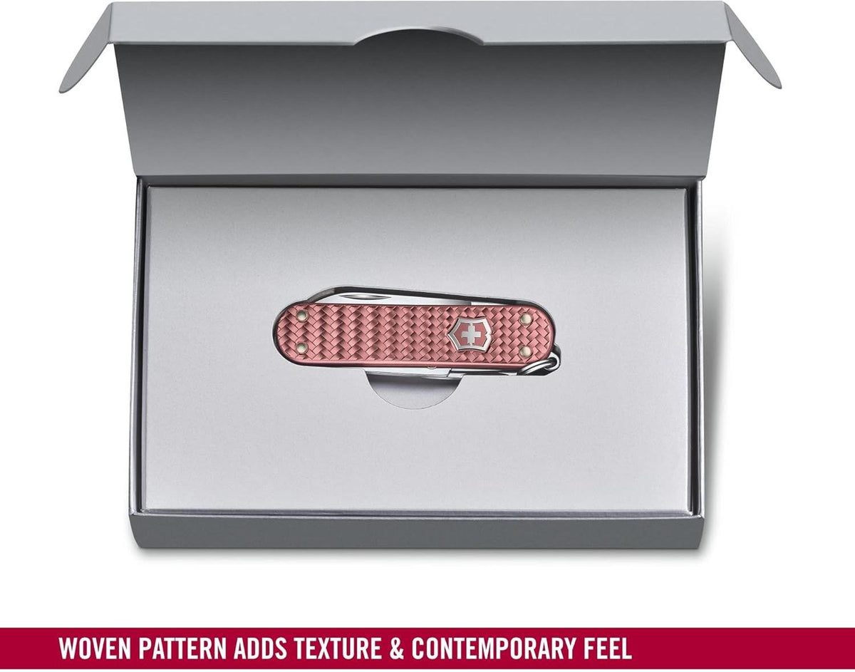 Victorinox - Classic Precious Alox Gentle Rose Swiss Army Knife - 0.6221.405G