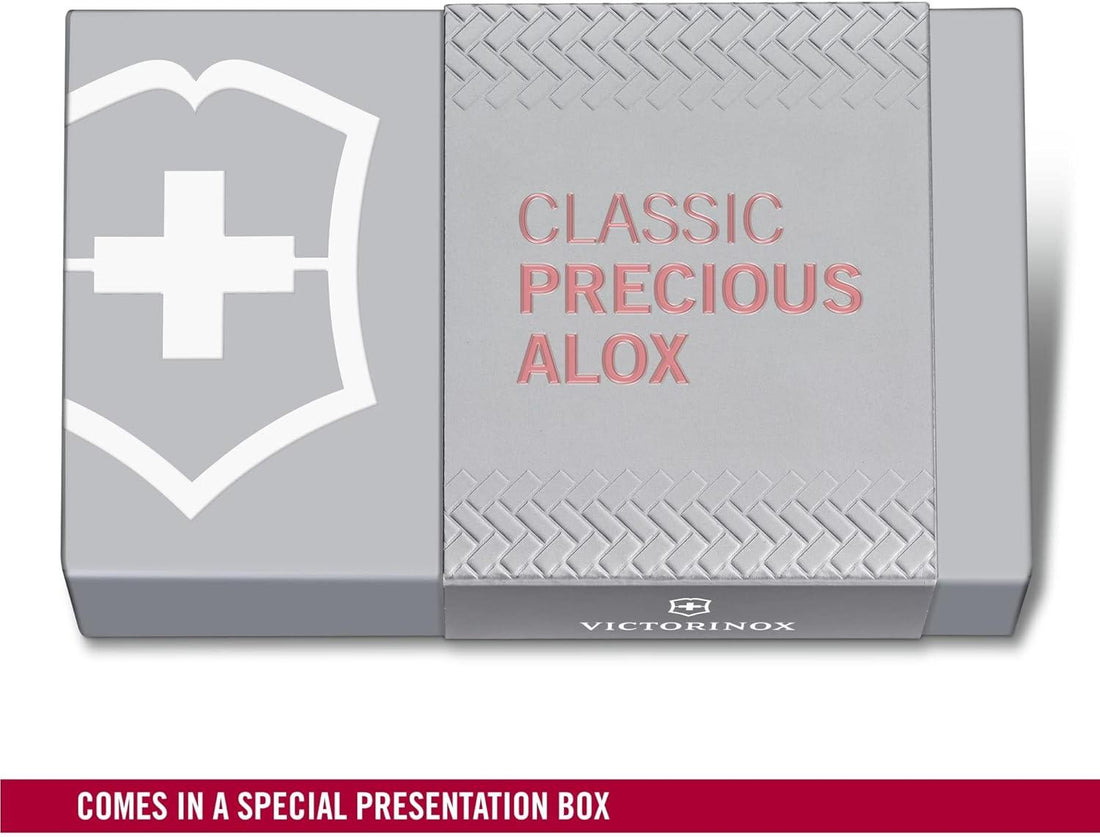 Victorinox - Classic Precious Alox Gentle Rose Swiss Army Knife - 0.6221.405G
