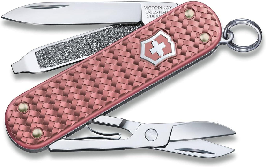 Victorinox - Classic Precious Alox Gentle Rose Swiss Army Knife - 0.6221.405G