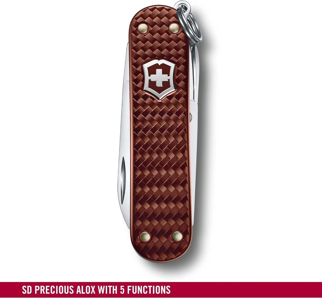Victorinox - Classic Precious Alox Hazel Brown Swiss Army Knife - 0.6221.4011G