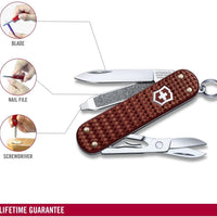 Victorinox - Classic Precious Alox Hazel Brown Swiss Army Knife - 0.6221.4011G