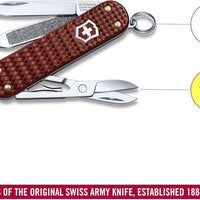 Victorinox - Classic Precious Alox Hazel Brown Swiss Army Knife - 0.6221.4011G