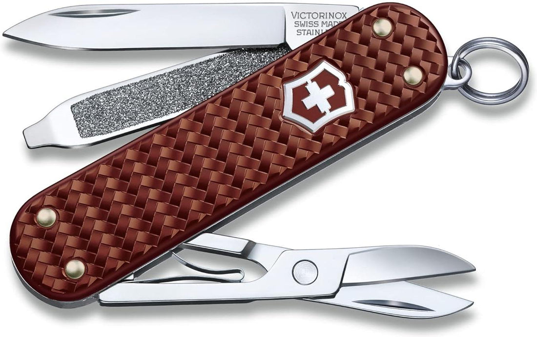 Victorinox - Classic Precious Alox Hazel Brown Swiss Army Knife - 0.6221.4011G