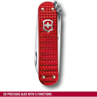 Victorinox - Classic Precious Alox Iconic Red Swiss Army Knife - 0.6221.401G