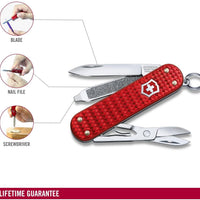 Victorinox - Classic Precious Alox Iconic Red Swiss Army Knife - 0.6221.401G
