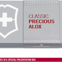 Victorinox - Classic Precious Alox Iconic Red Swiss Army Knife - 0.6221.401G