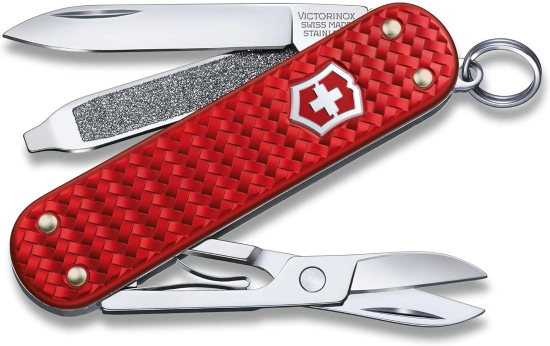 Victorinox - Classic Precious Alox Iconic Red Swiss Army Knife - 0.6221.401G