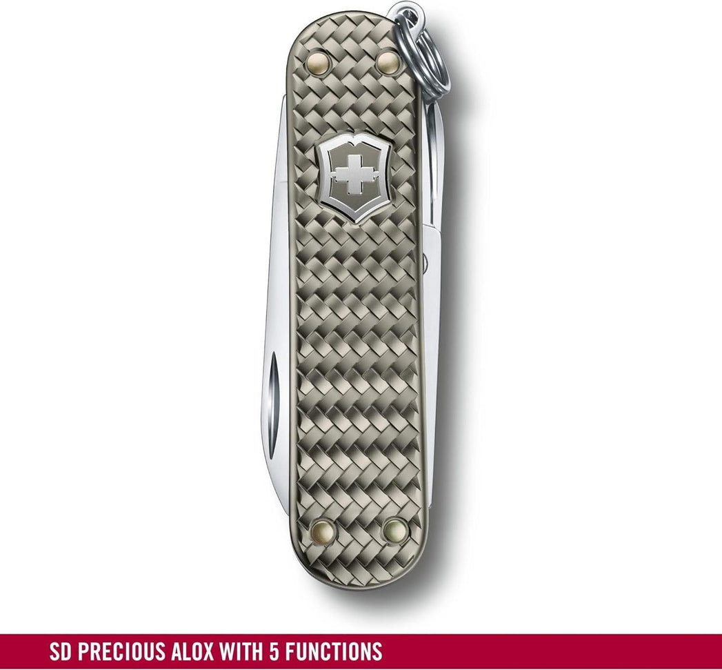 Victorinox - Classic Precious Alox Infinite Grey Swiss Army Knife - 0.6221.4031G