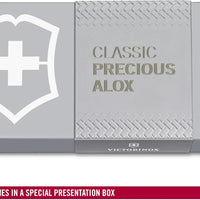 Victorinox - Classic Precious Alox Infinite Grey Swiss Army Knife - 0.6221.4031G