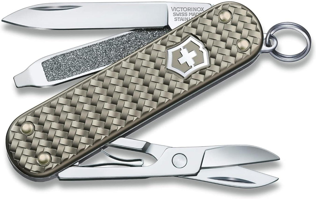 Victorinox - Classic Precious Alox Infinite Grey Swiss Army Knife - 0.6221.4031G