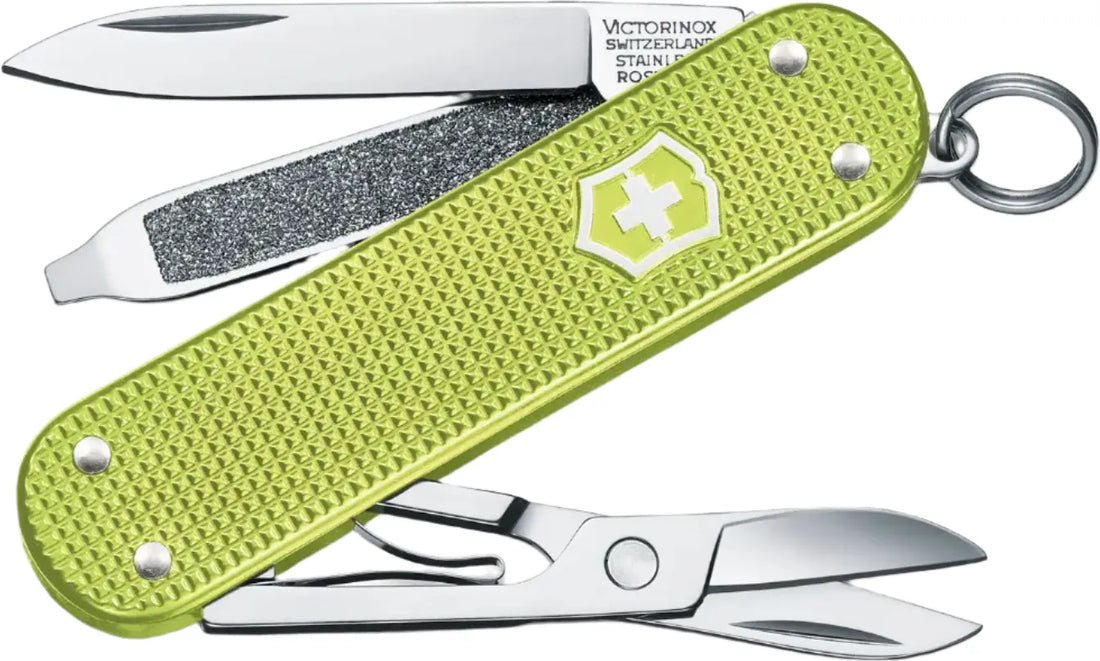 Victorinox - Classic SD Alox Lime Twist Green Swiss Army Knife, CC Box Packing - 0.6221.241G