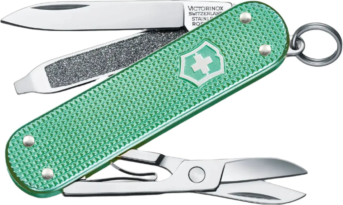 Victorinox - Classic SD Alox Minty Mint Green Swiss Army Knife, CC Box Packing - 0.6221.221G