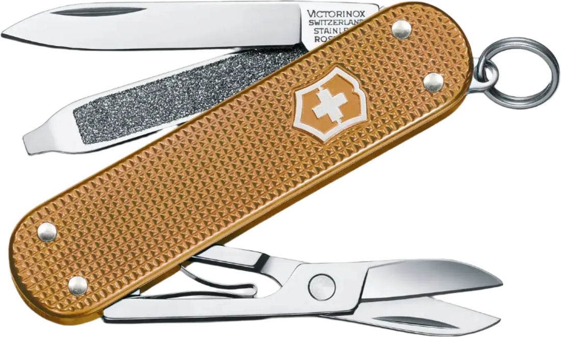 Victorinox - Classic SD Alox Wet Sand Brown Swiss Army Knife, CC Box Packing - 0.6221.255G