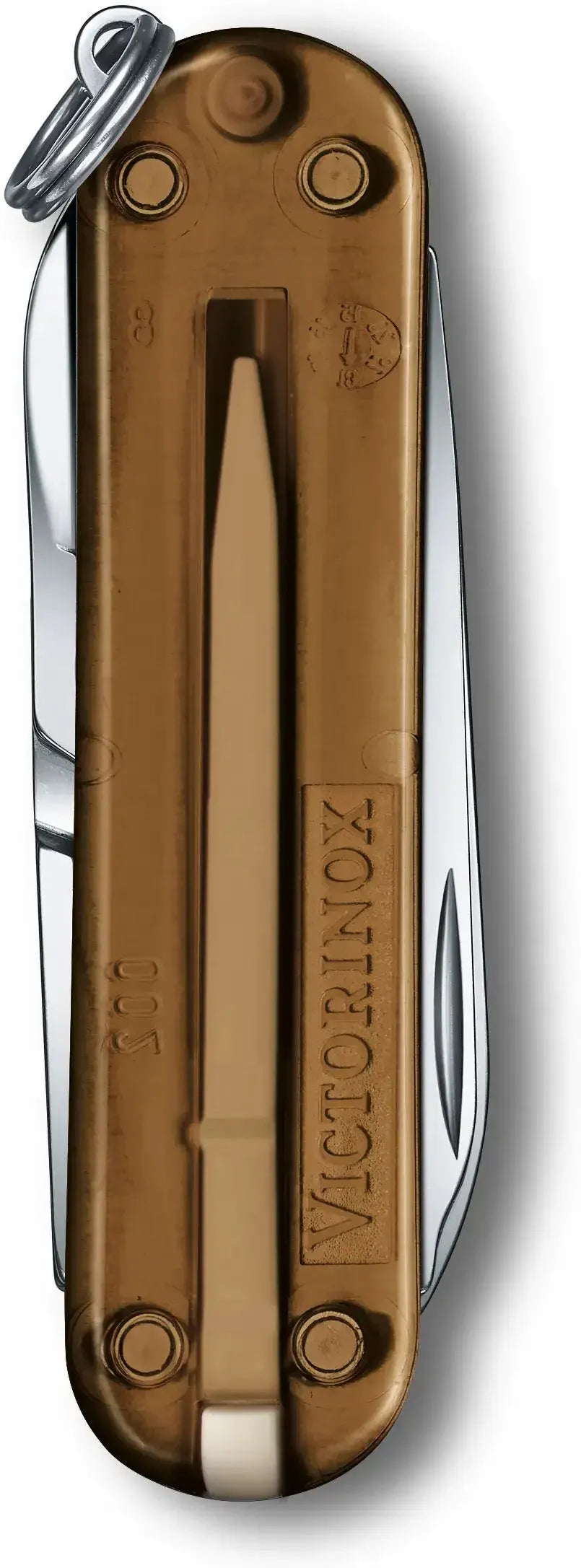 Victorinox - Classic SD Chocolate Fudge Brown Translucent Swiss Army Knife, CC Box Packing - 0.6223.T55G