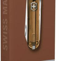 Victorinox - Classic SD Chocolate Fudge Brown Translucent Swiss Army Knife, CC Box Packing - 0.6223.T55G