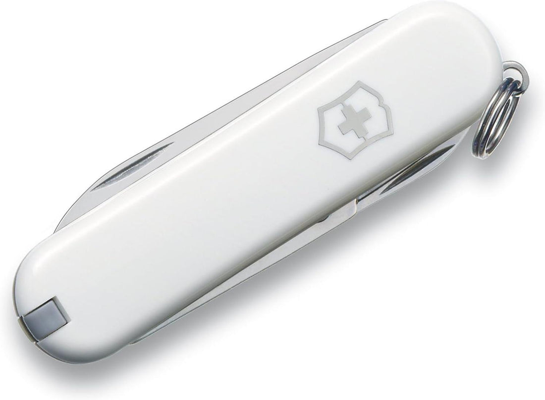 Victorinox - Classic SD Falling Snow White Small Pocket Knife, CC Box Packing - 0.6223.7G