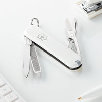 Victorinox - Classic SD Falling Snow White Small Pocket Knife, CC Box Packing - 0.6223.7G