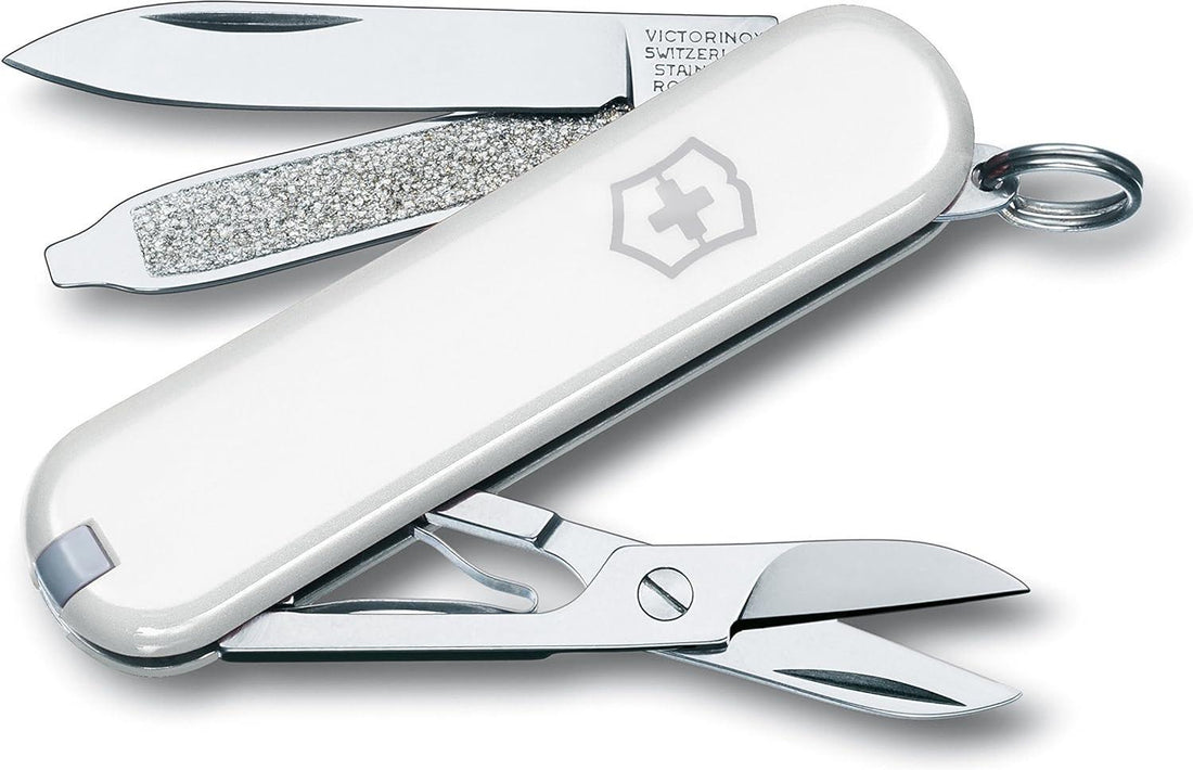 Victorinox - Classic SD Falling Snow White Small Pocket Knife, CC Box Packing - 0.6223.7G