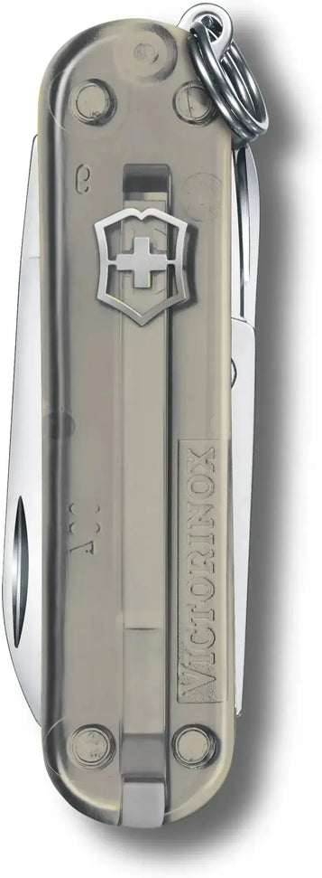 Victorinox - Classic SD Mystical Morning Grey Translucent Swiss Army Knife, CC Box Packing - 0.6223.T31G