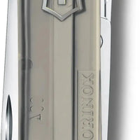 Victorinox - Classic SD Mystical Morning Grey Translucent Swiss Army Knife, CC Box Packing - 0.6223.T31G